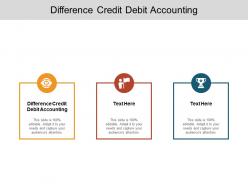 Difference credit debit accounting ppt powerpoint presentation layouts slideshow cpb