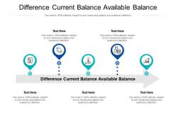 Difference current balance available balance ppt powerpoint presentation icon cpb