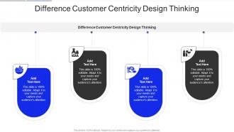 Difference Customer Centricity Design Thinking In Powerpoint And Google Slides Cpb