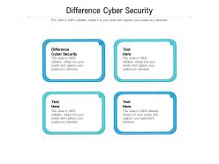 Difference cyber security ppt powerpoint presentation infographic template gridlines cpb