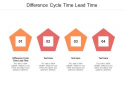 Difference cycle time lead time ppt powerpoint presentation file gridlines cpb