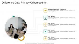 Difference Data Privacy Cybersecurity In Powerpoint And Google Slides Cpb
