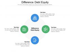 Difference debt equity ppt powerpoint presentation summary backgrounds cpb