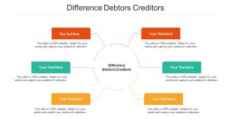 Difference debtors creditors ppt powerpoint presentation file influencers cpb