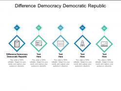 Difference democracy democratic republic ppt powerpoint presentation ideas background designs cpb
