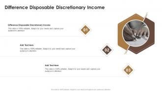 Difference Disposable Discretionary Income In Powerpoint And Google Slides Cpb