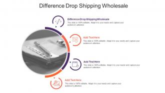 Difference Drop Shipping Wholesale In Powerpoint And Google Slides Cpb