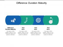 Difference duration maturity ppt powerpoint presentation ideas master slide cpb