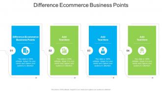 Difference Ecommerce Business Points In Powerpoint And Google Slides Cpb