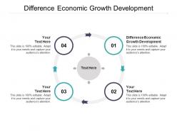 Difference economic growth development ppt powerpoint presentation slides professional cpb