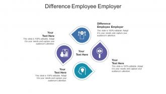 Difference employee employer ppt powerpoint presentation pictures gridlines cpb