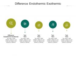 Difference endothermic exothermic ppt powerpoint presentation infographic template graphics cpb