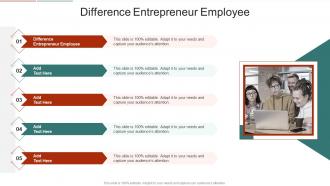 Difference Entrepreneur Employee In Powerpoint And Google Slides Cpb