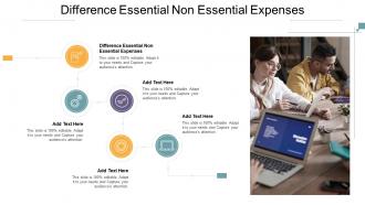 Difference Essential Non Essential Expenses In Powerpoint And Google Slides Cpb