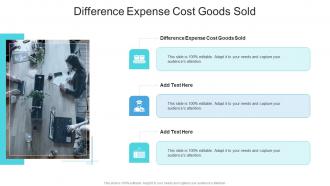 Difference Expense Cost Goods Sold In Powerpoint And Google Slides Cpb