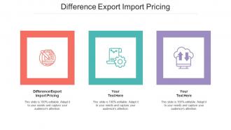 Difference Export Import Pricing Ppt Powerpoint Presentation Ideas Layout Ideas Cpb