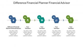 Difference financial planner financial advisor ppt powerpoint presentation ideas smartart cpb