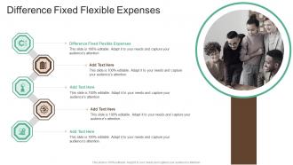 Difference Fixed Flexible Expenses In Powerpoint And Google Slides Cpb