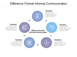 Difference formal informal communication ppt powerpoint presentation styles portrait cpb
