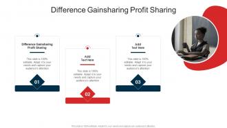 Difference Gainsharing Profit Sharing In Powerpoint And Google Slides Cpb