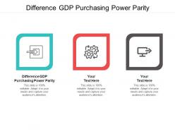 Difference gdp purchasing power parity ppt powerpoint presentation infographic template layouts cpb