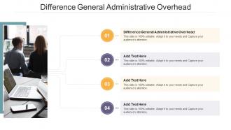 Difference General Administrative Overhead In Powerpoint And Google Slides Cpb