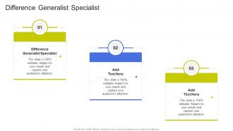 Difference Generalist Specialist In Powerpoint And Google Slides Cpb