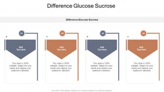 Difference Glucose Sucrose In Powerpoint And Google Slides Cpb