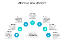 Difference goal objective ppt powerpoint presentation icon skills cpb