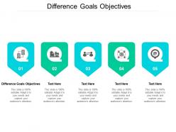 Difference goals objectives ppt powerpoint presentation pictures design ideas cpb