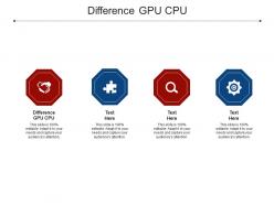Difference gpu cpu ppt powerpoint presentation portfolio show cpb