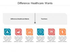 Difference healthcare wants ppt powerpoint presentation summary vector cpb