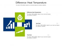 Difference heat temperature ppt powerpoint presentation deck cpb