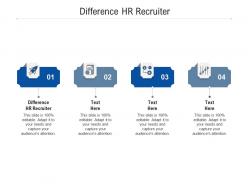 Difference hr recruiter ppt powerpoint presentation portfolio design templates cpb