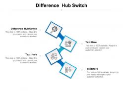 Difference hub switch ppt powerpoint presentation ideas designs cpb