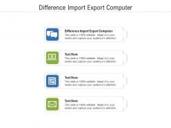 Difference import export computer ppt powerpoint presentation inspiration slide portrait cpb