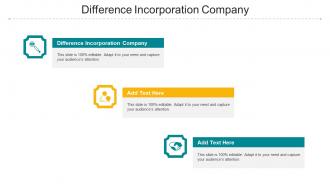 Difference Incorporation Company Ppt Powerpoint Presentation Portfolio Example Cpb
