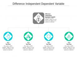 Difference independent dependent variable ppt powerpoint presentation inspiration template cpb