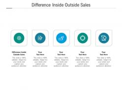 Difference inside outside sales ppt powerpoint presentation professional show cpb