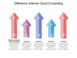 Difference internet cloud computing ppt powerpoint presentation gallery ideas cpb