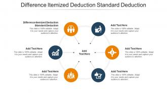Difference Itemized Deduction Standard Deduction Ppt Powerpoint Presentation Gallery Cpb