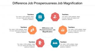 Difference job prosperousness job magnification ppt powerpoint presentation infographic template vector cpb