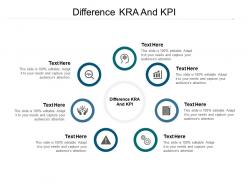 Difference kra and kpi ppt powerpoint presentation model background designs cpb