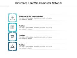 Difference lan wan computer network ppt powerpoint presentation infographics cpb