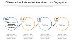 Difference law independent assortment law segregation ppt powerpoint presentation gallery design ideas cpb