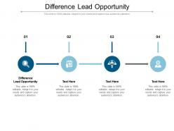 Difference lead opportunity ppt powerpoint presentation ideas graphics pictures cpb
