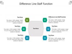 Difference line staff function ppt powerpoint presentation layouts graphic images cpb