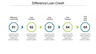 Difference loan credit ppt powerpoint presentation inspiration images cpb