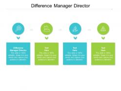 Difference manager director ppt powerpoint presentation portfolio graphics cpb