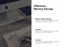 Difference memory storage ppt powerpoint presentation pictures styles cpb